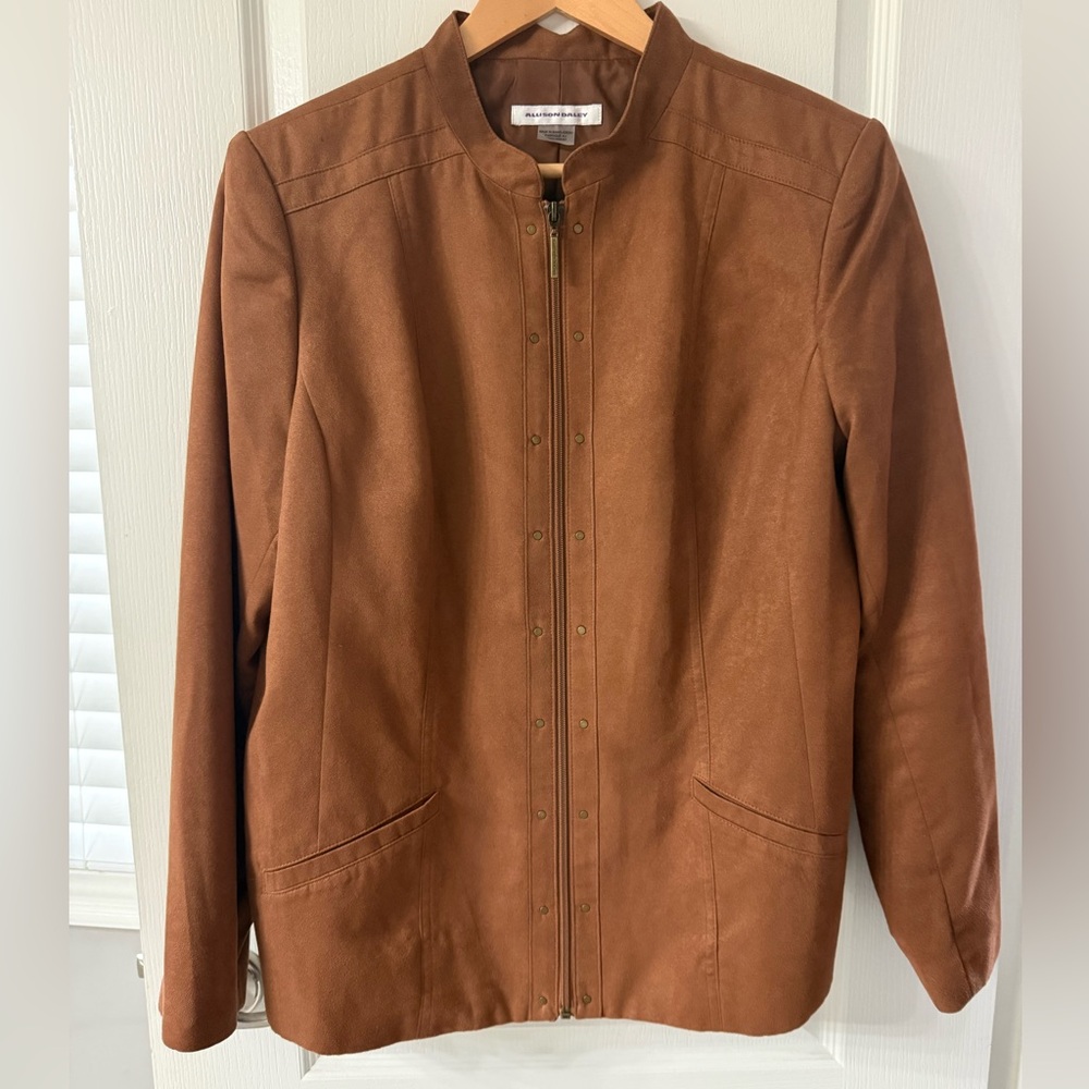 Allison Daley Faux Suede Jacket Size 14